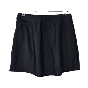 Hilor Womens Swim Skirt, Bikini Bottoms, Black, Pull On, Swimwear, Size 8